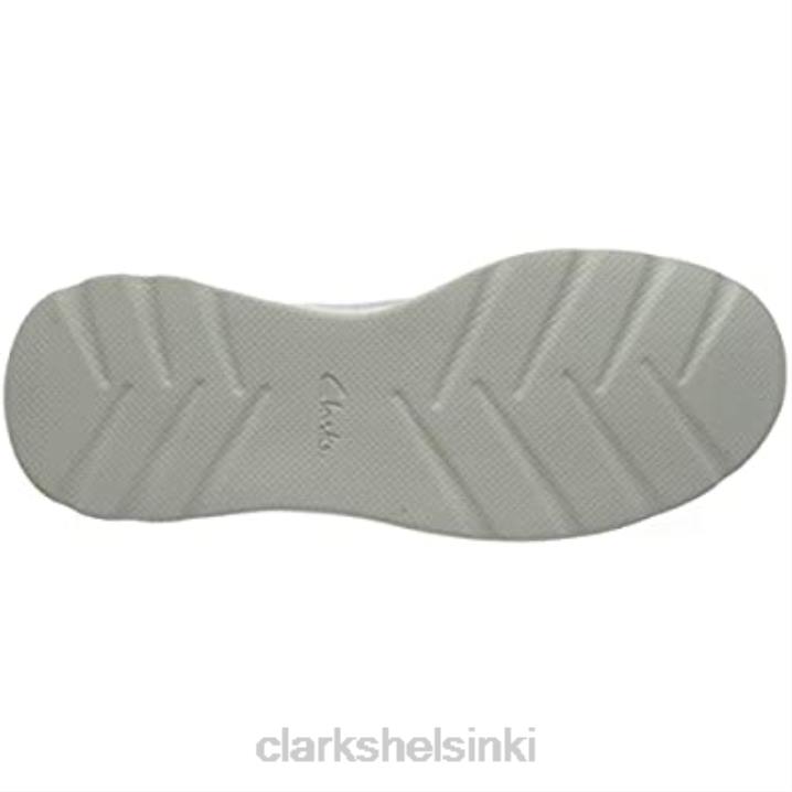 valkoinen yhdistelmänahkainen clarks miesten sprintti litelace-lenkkari Clarks miehet 2DHN1235 valkoista yhdistelmänahkaa