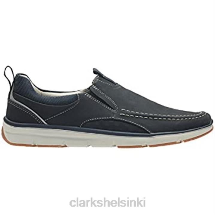 clarks miesten orson row loafers sininen laivastonsininen nubuck Clarks miehet 2DHN2330 sininen laivastonsininen nubukki