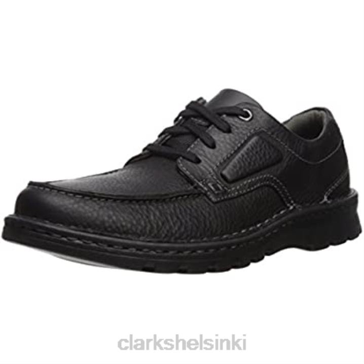 clarks musta öljyinen nahka miesten vanek esiliina loafer Clarks miehet 2DHN921 musta öljyinen nahka