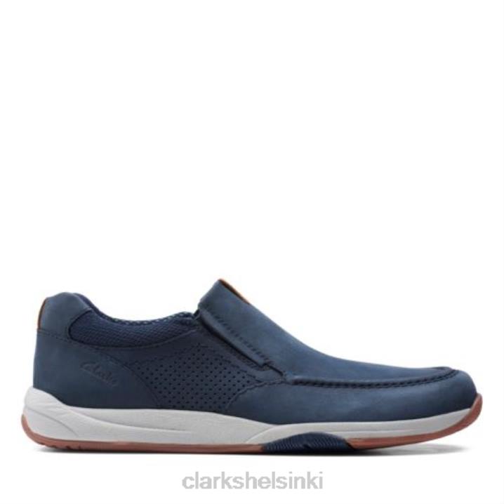 langton step clarks navy nubuck Clarks miehet 2DHN4391 laivaston nubukki