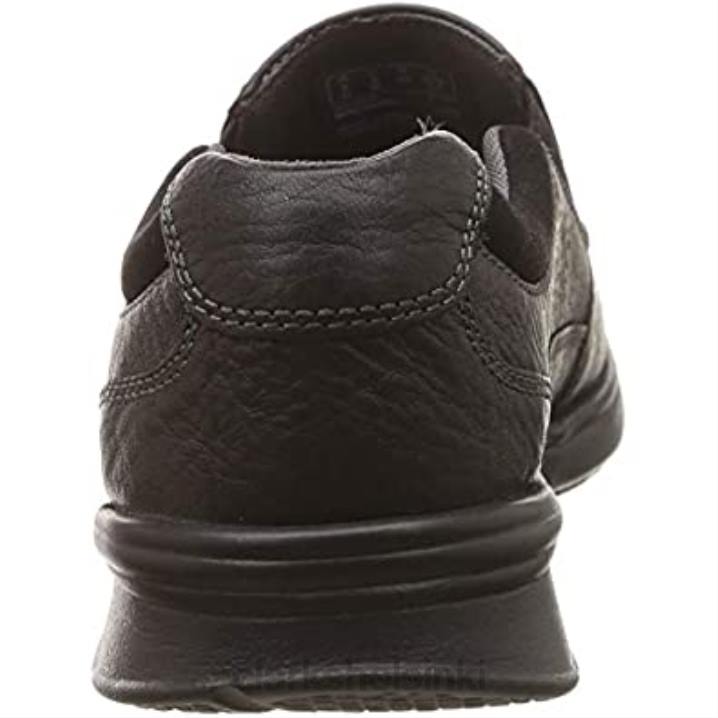 musta öljyinen lea clarks miesten cotrel-vapaa loafer Clarks miehet 2DHN256 musta öljyinen lea
