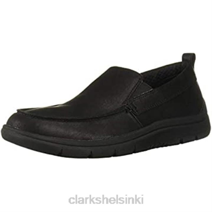 mustat synteettiset miesten tunsillistyynyt loafer clarks Clarks miehet 2DHN1628 musta synteettinen