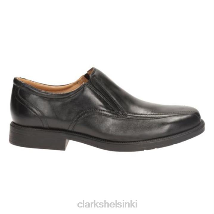 rae kovaa mustaa nahkaa Clarks miehet 2DHN4406 musta nahka