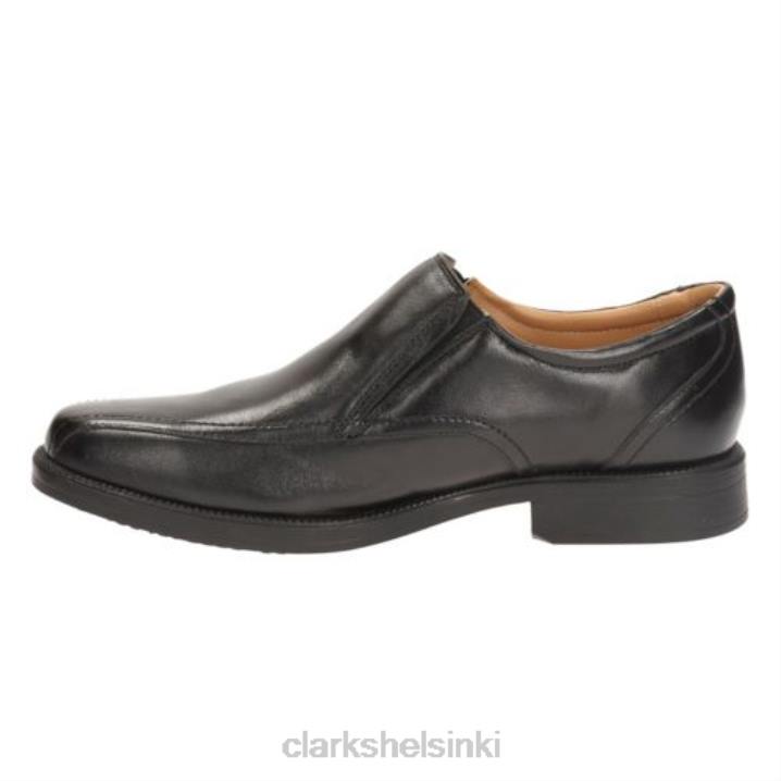 rae kovaa mustaa nahkaa Clarks miehet 2DHN4406 musta nahka