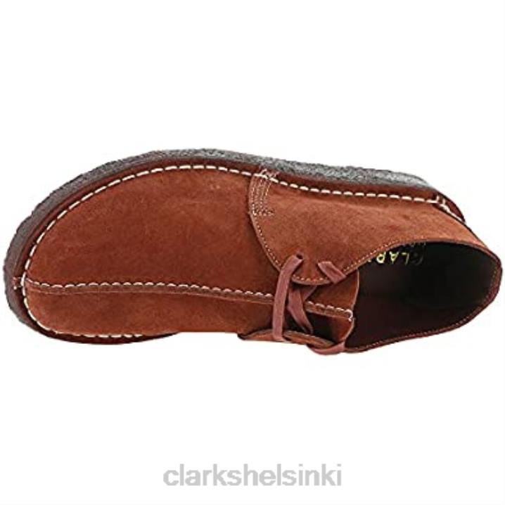 Miesten viininpunaiset mokkanahkaiset clarks-vaelluskengät Clarks miehet 2DHN211