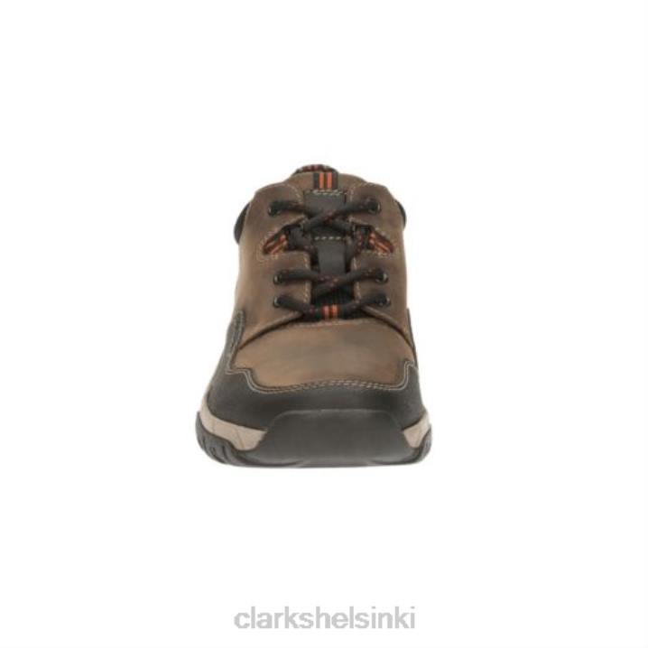 Walbeck reuna ruskeat nahkaiset clarks Clarks miehet 2DHN4446 ruskeaa nahkaa