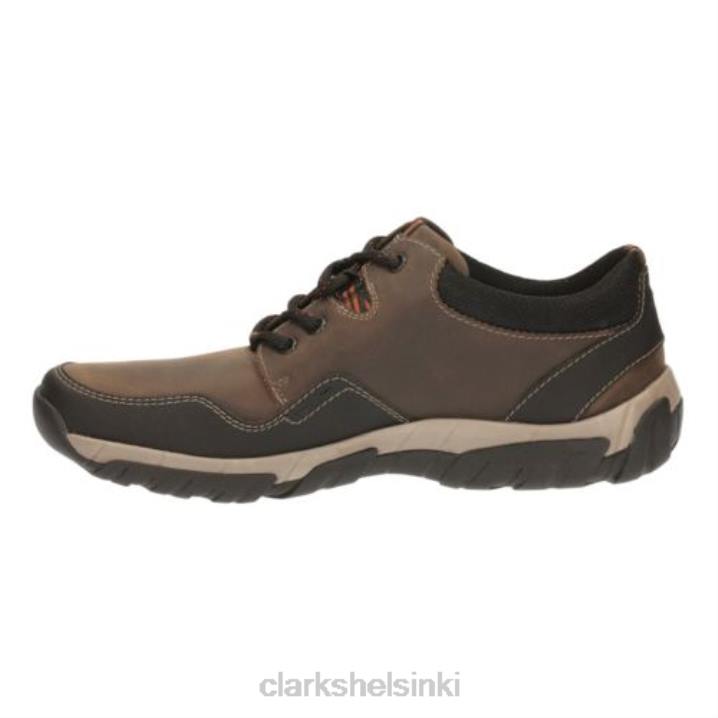 Walbeck reuna ruskeat nahkaiset clarks Clarks miehet 2DHN4446 ruskeaa nahkaa