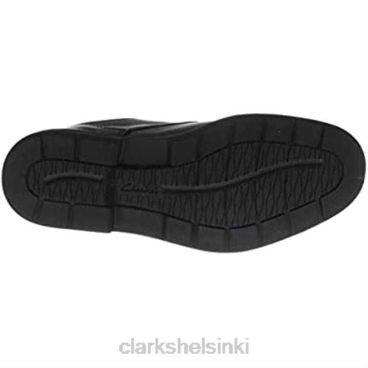 black clarks banning lo gtx mustat nahkaiset miesten muodolliset kengät Clarks miehet 2DHN712 musta
