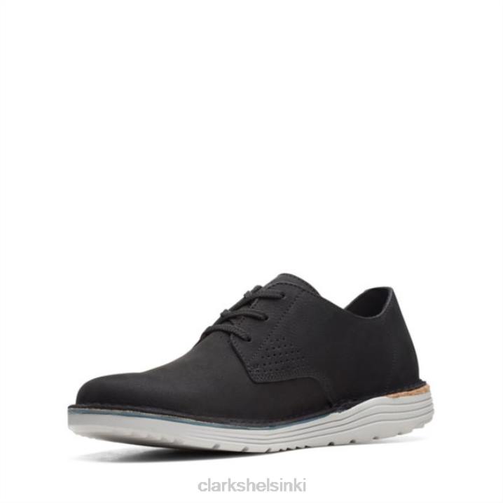 black nubuck clarks b runo low black nubuck Clarks miehet 2DHN6696 musta nubukki