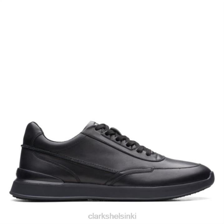 clarks black leather race lite pitsi musta nahka Clarks miehet 2DHN5569 musta nahka