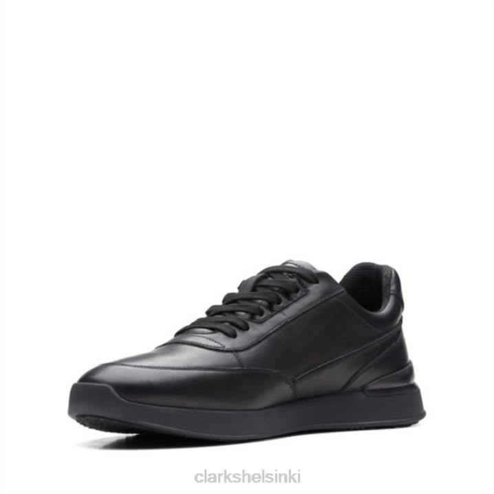 clarks black leather race lite pitsi musta nahka Clarks miehet 2DHN5569 musta nahka