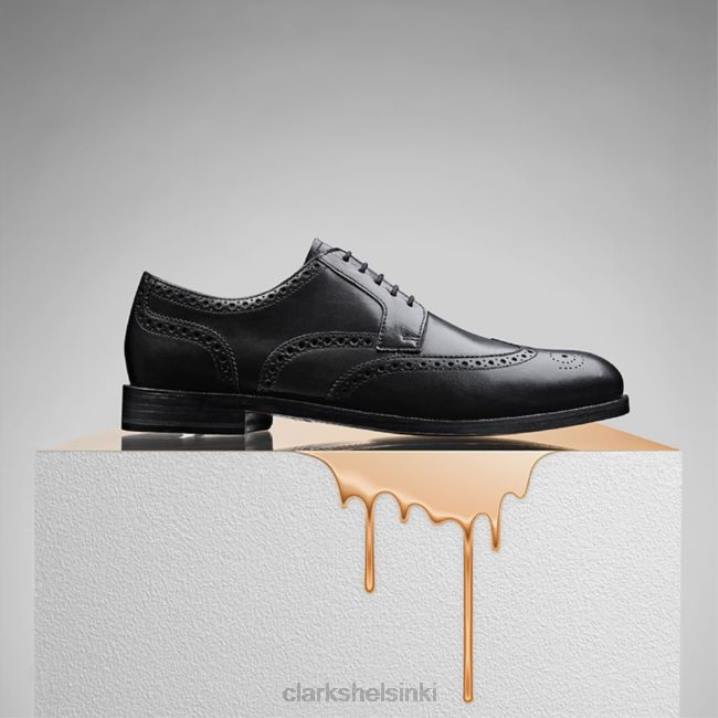 clarks craftdean wing musta nahka musta nahka Clarks miehet 2DHN5442 musta nahka