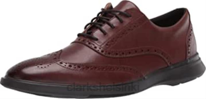 clarks mahoga ny leather mens un lipari ave kengät Clarks miehet 2DHN401 mahonki nahkaa