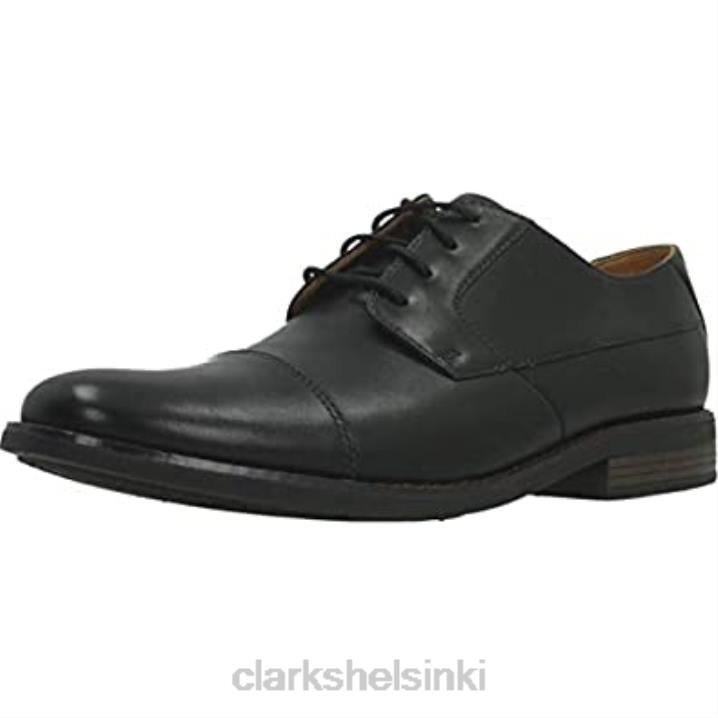 clarks musta miesten becken-lippis Clarks miehet 2DHN2641 musta nahka