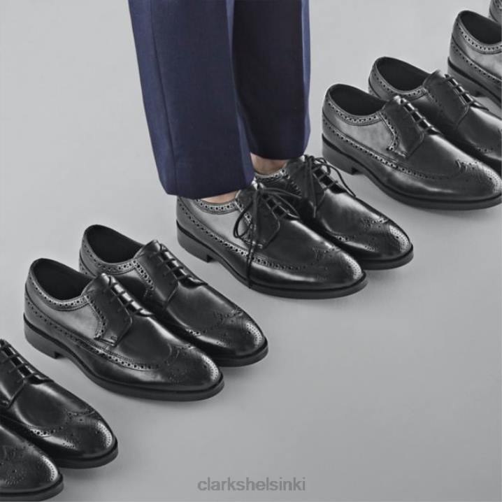 clarks musta nahka oliver wing musta nahka Clarks miehet 2DHN5529 musta nahka