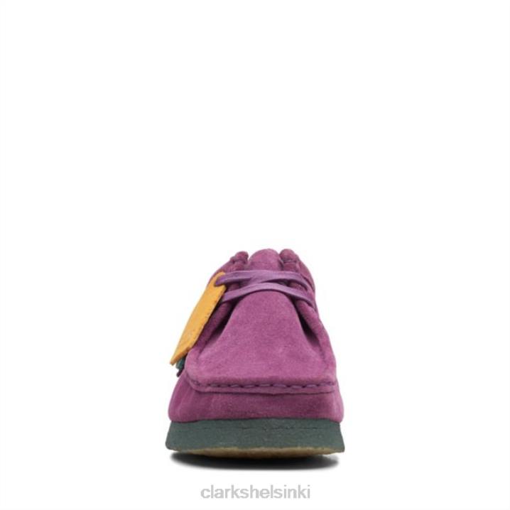 clarks purppura/vihreä wallabee violetti/vihreä Clarks miehet 2DHN6633 violetti/vihreä