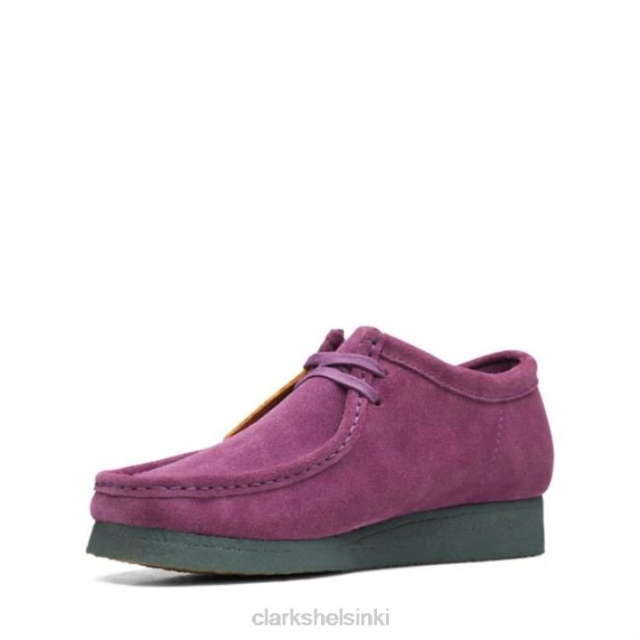 clarks purppura/vihreä wallabee violetti/vihreä Clarks miehet 2DHN6633 violetti/vihreä