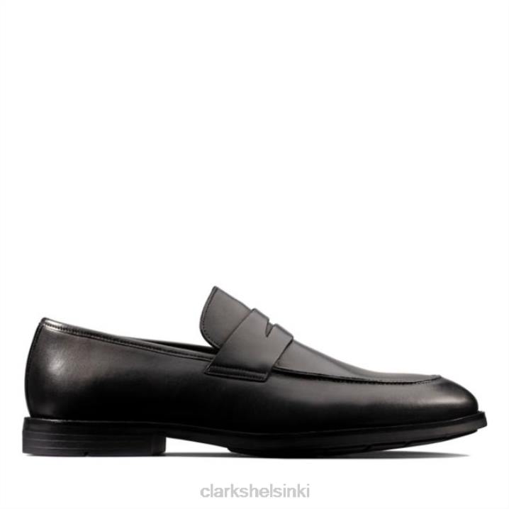clarks ronnie step black nahka musta nahka Clarks miehet 2DHN5562 musta nahka