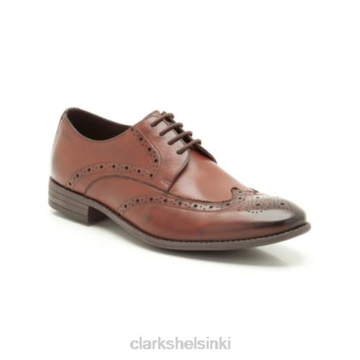 clarks ruskea nahka karttaraja Clarks miehet 2DHN4529 ruskeaa nahkaa