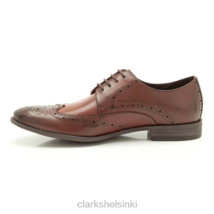 clarks ruskea nahka karttaraja Clarks miehet 2DHN4529 ruskeaa nahkaa