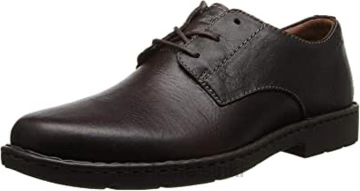 clarks ruskea nahka miesten stratton tapa stratton tapa Clarks miehet 2DHN305 ruskeaa nahkaa