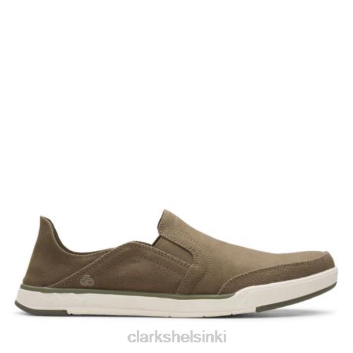 clarks step isle row oliivi kangas Clarks miehet 2DHN4530 oliivi kangas