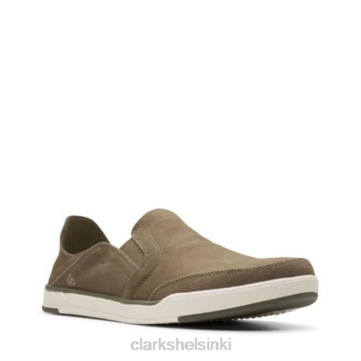 clarks step isle row oliivi kangas Clarks miehet 2DHN4530 oliivi kangas