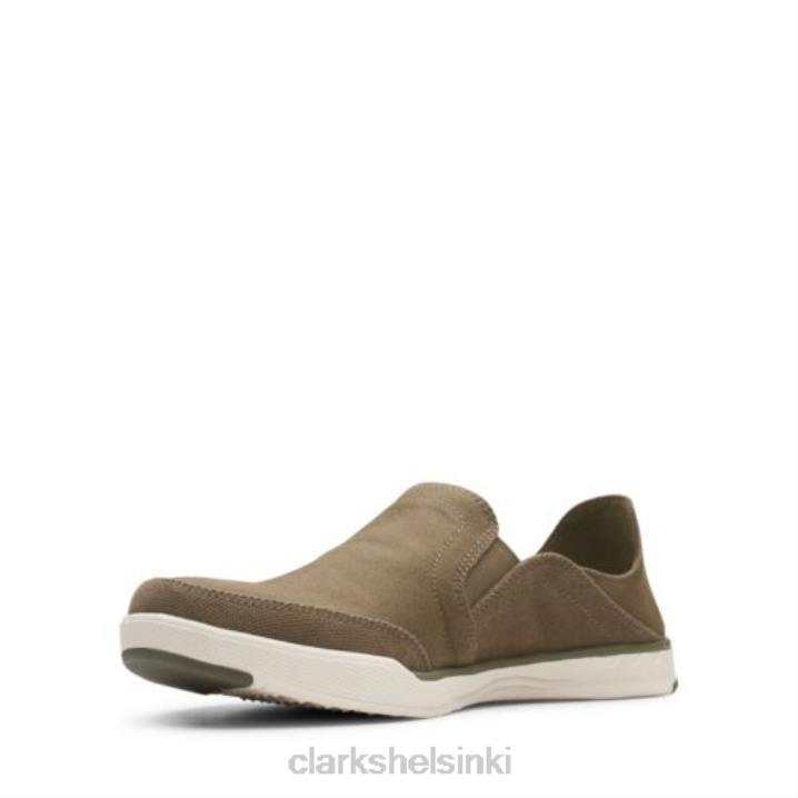 clarks step isle row oliivi kangas Clarks miehet 2DHN4530 oliivi kangas