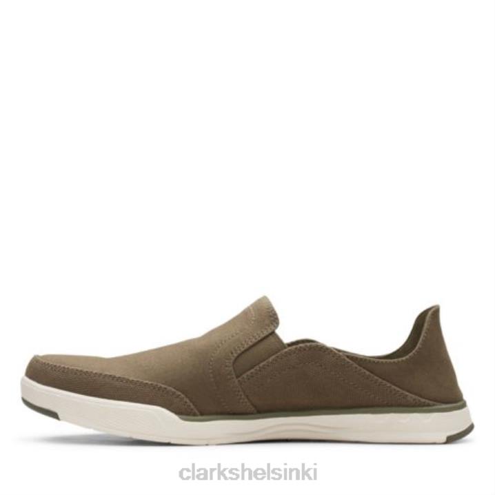 clarks step isle row oliivi kangas Clarks miehet 2DHN4530 oliivi kangas