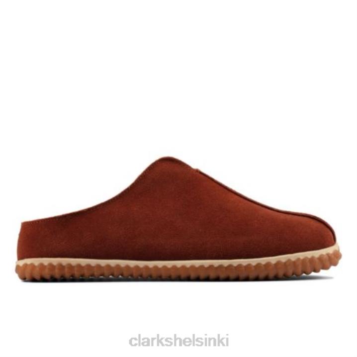 clarks tummanruskea mokkanahka kotityyliin Clarks miehet 2DHN4457 tummanruskea mokka