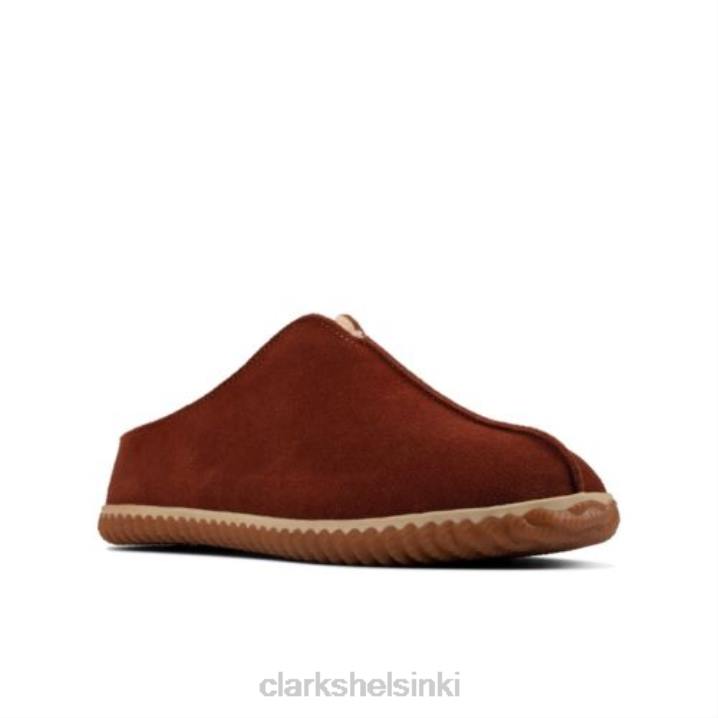 clarks tummanruskea mokkanahka kotityyliin Clarks miehet 2DHN4457 tummanruskea mokka