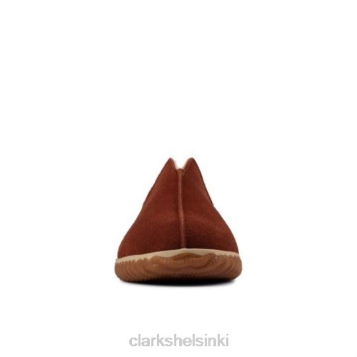 clarks tummanruskea mokkanahka kotityyliin Clarks miehet 2DHN4457 tummanruskea mokka