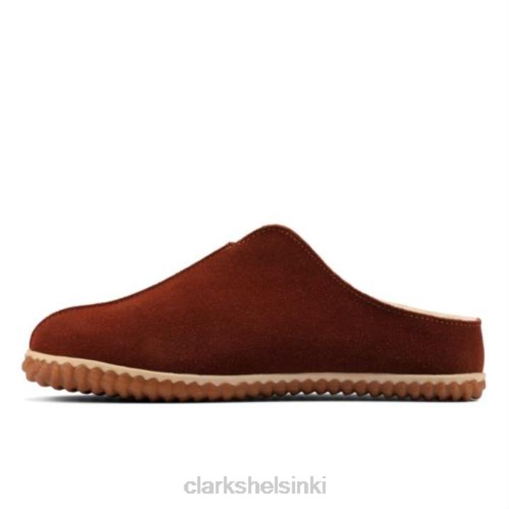 clarks tummanruskea mokkanahka kotityyliin Clarks miehet 2DHN4457 tummanruskea mokka