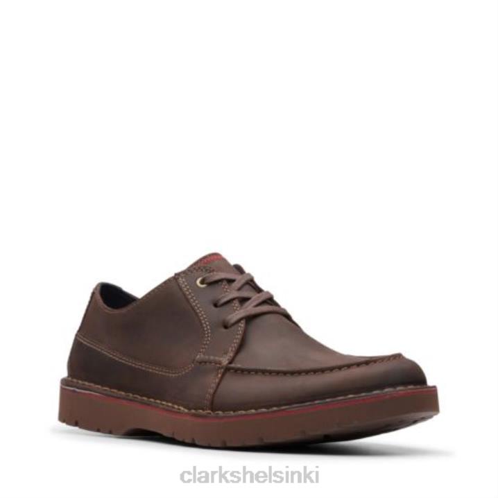 clarks vargo vibe tummanruskeaa nahkaa Clarks miehet 2DHN4442 tummanruskeaa nahkaa