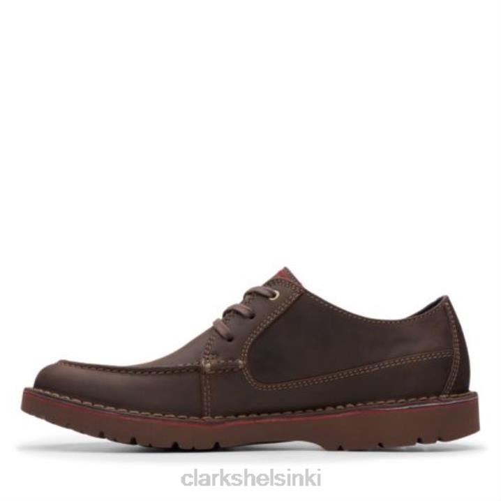 clarks vargo vibe tummanruskeaa nahkaa Clarks miehet 2DHN4442 tummanruskeaa nahkaa