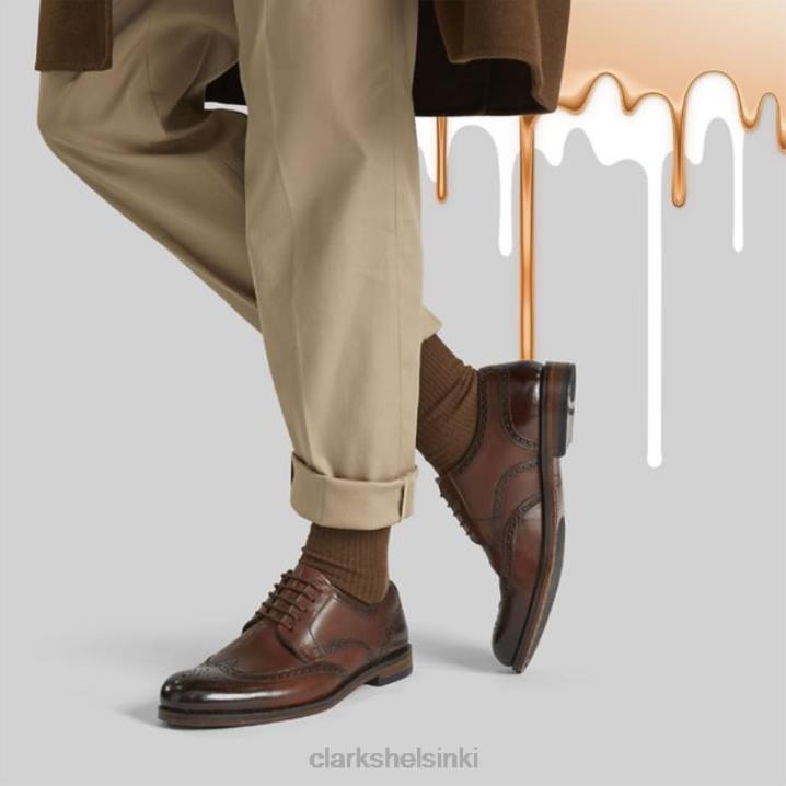 craftdean wing tummanruskea nahka tummanruskea nahka clarks Clarks miehet 2DHN5438 tummanruskea nahka