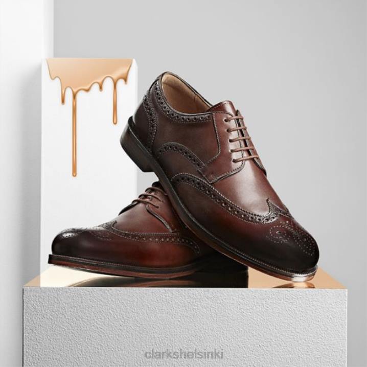 craftdean wing tummanruskea nahka tummanruskea nahka clarks Clarks miehet 2DHN5438 tummanruskea nahka