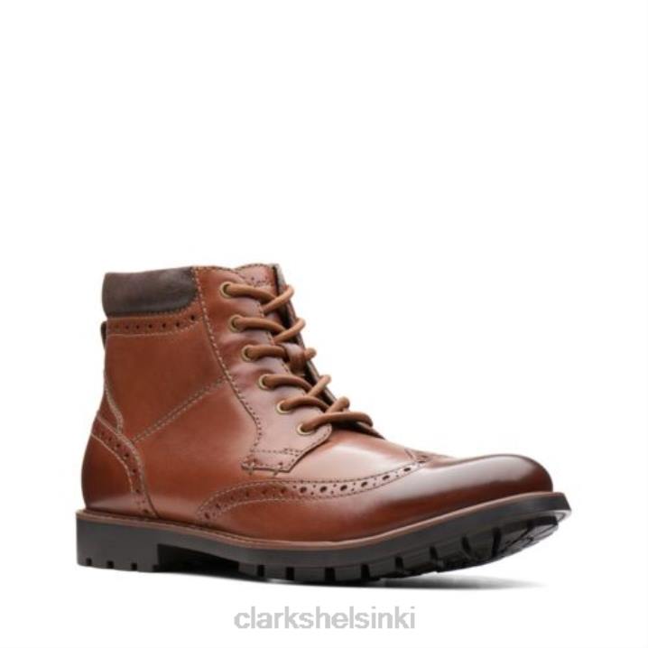curington rise clarks tan nahkaa Clarks miehet 2DHN4551 ruskea nahka
