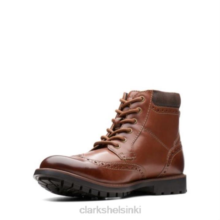 curington rise clarks tan nahkaa Clarks miehet 2DHN4551 ruskea nahka