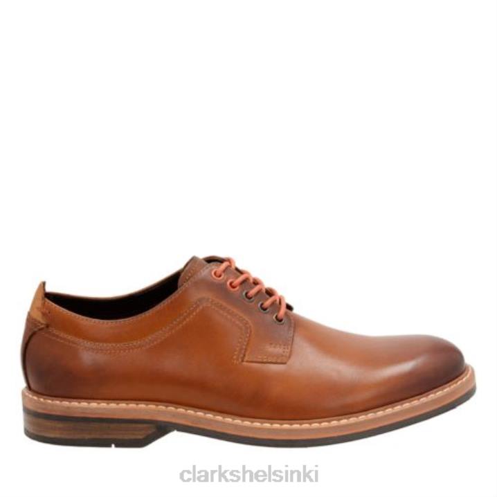 konjakkinahka clarks pitney walk Clarks miehet 2DHN4448 konjakin nahkaa