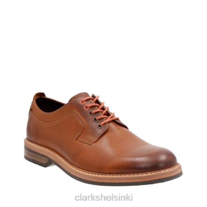 konjakkinahka clarks pitney walk Clarks miehet 2DHN4448 konjakin nahkaa