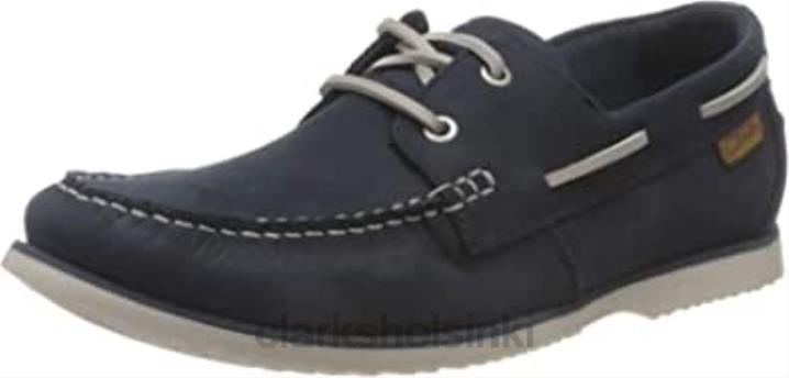 laivastonsininen nubuck clarks miesten noonan pitsillinen venekenkä Clarks miehet 2DHN835 laivaston nubukki