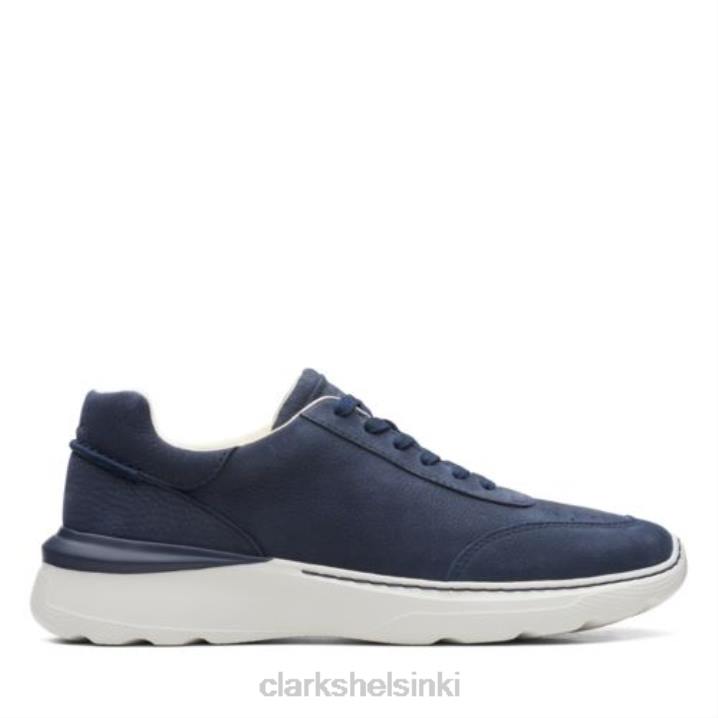 laivastonsininen nubuck sprint litteä pitsi clarks Clarks miehet 2DHN4436 laivaston nubukki