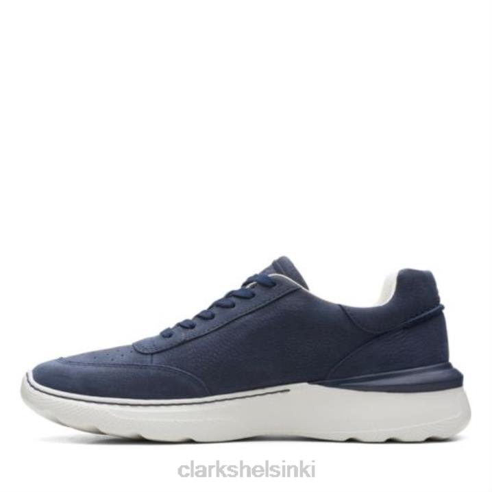 laivastonsininen nubuck sprint litteä pitsi clarks Clarks miehet 2DHN4436 laivaston nubukki