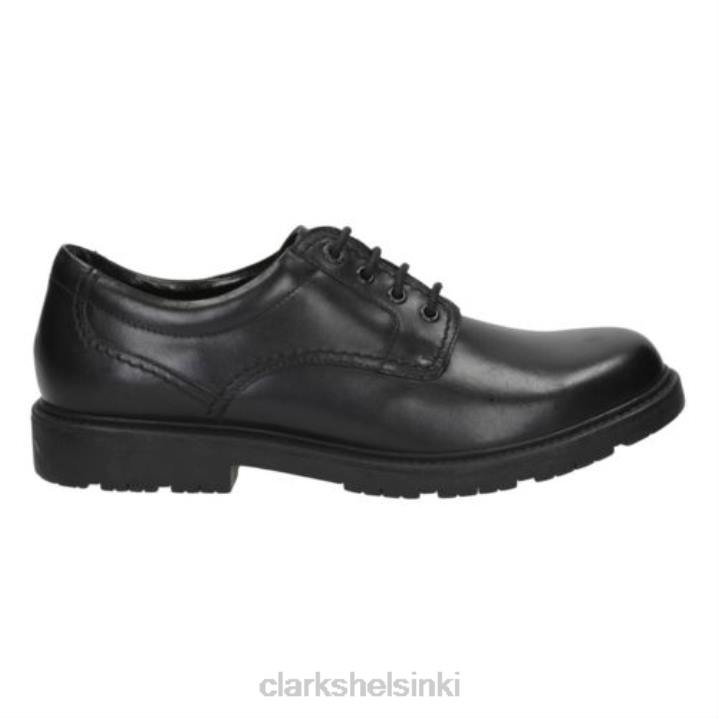 lane stride musta nahka clarks Clarks miehet 2DHN4470 musta nahka
