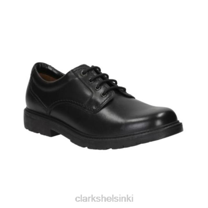 lane stride musta nahka clarks Clarks miehet 2DHN4470 musta nahka