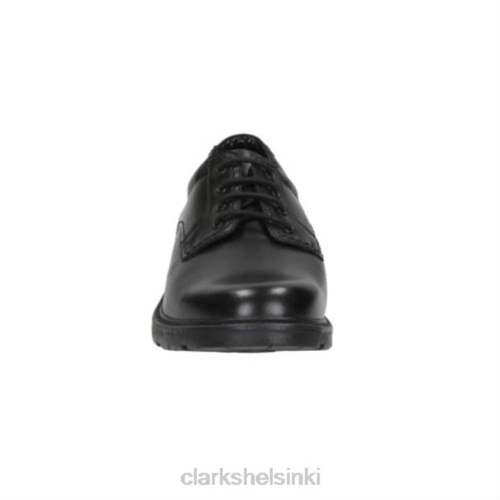 lane stride musta nahka clarks Clarks miehet 2DHN4470 musta nahka