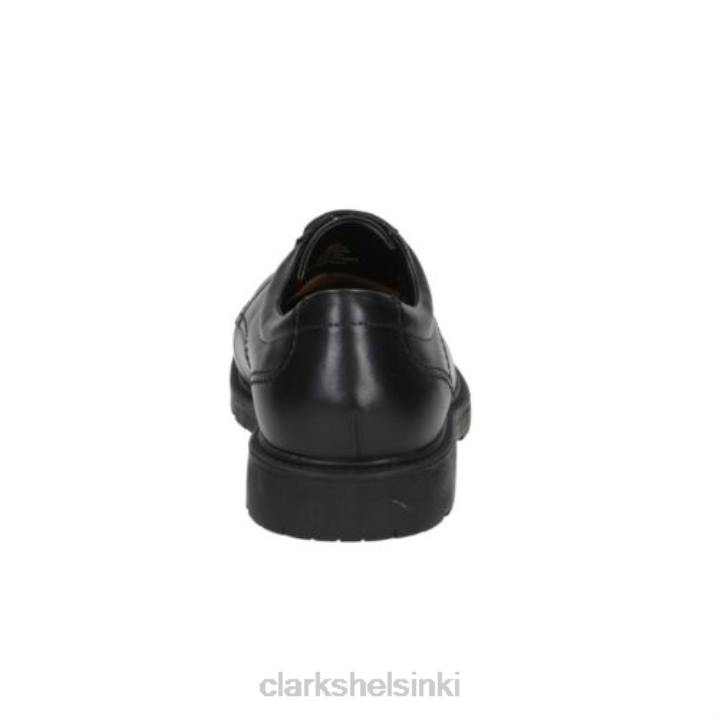 lane stride musta nahka clarks Clarks miehet 2DHN4470 musta nahka