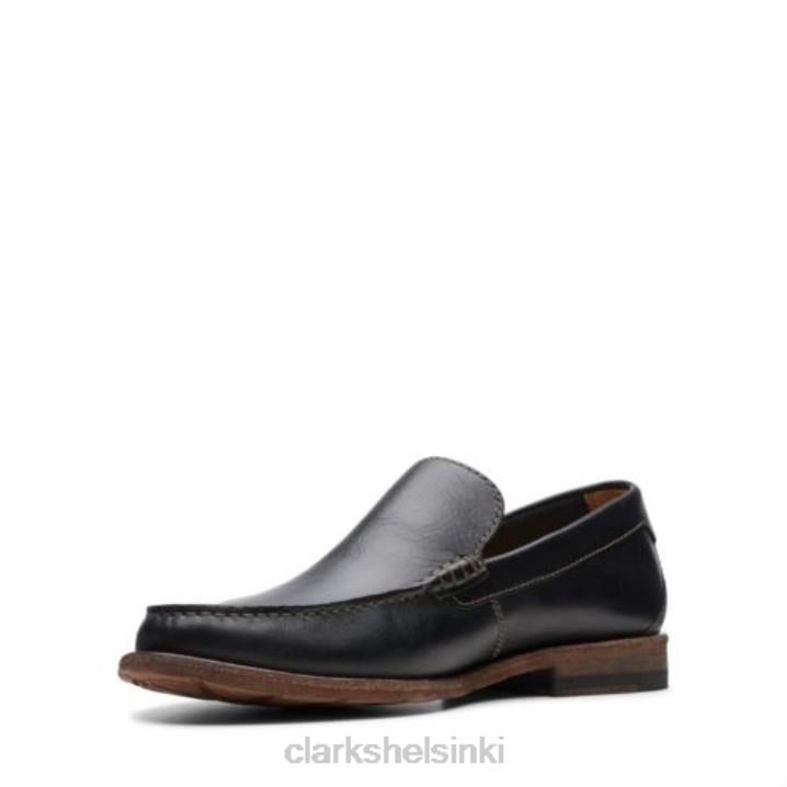 musta nahka clarks pace barnes Clarks miehet 2DHN4507 musta nahka