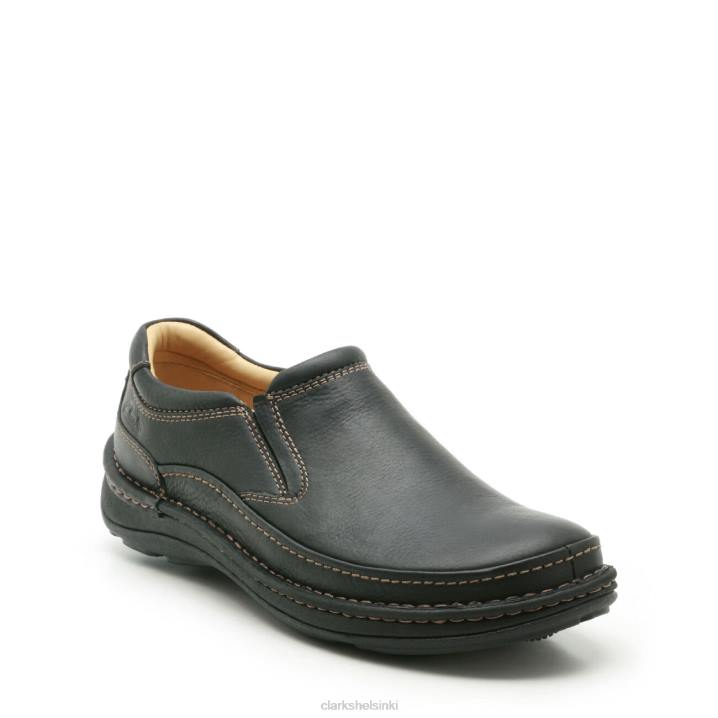 nature easy clarks musta nahka Clarks miehet 2DHN3671 musta nahka